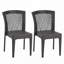 Chaises de salle à manger d'extérieur en rotin PE