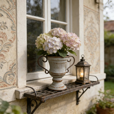 Jardin extérieur, jardin, trophée horticole, pot de fleurs, pots de fleurs décoratifs vieillis, balcon pour la maison, pots de fleurs