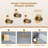 12”Ceiling Mounted Thermostatic Rainfall Shower System with 3 Body Jets and Storage Shelf-106296421