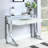 Bushman Glass Stainless Steel Writing Desk