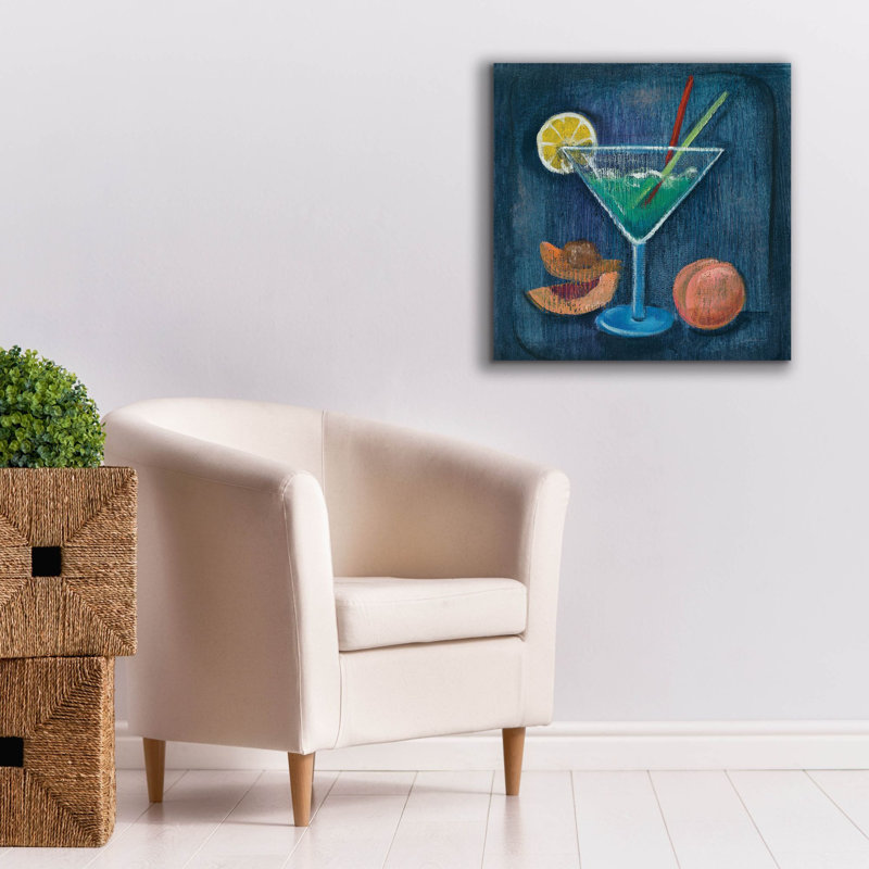  «Cheers 2» par Silvia Vassileva, art mural sur toile, 26 po x 26 po, H 26 po x l 26 po
