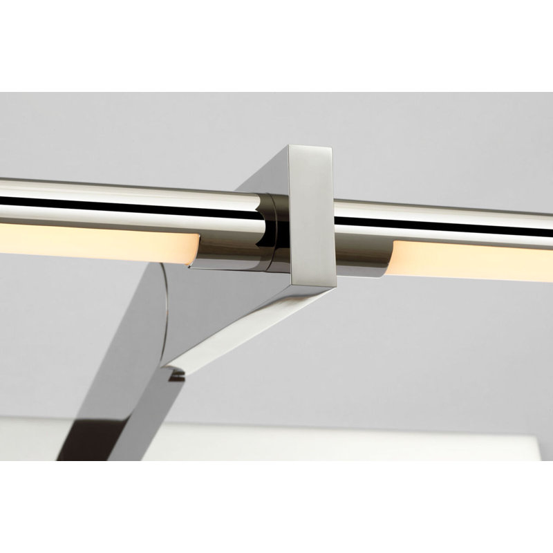 Axis Pivoting Library Light, 3" H x 24.5" W x 13.25" D, Polished Nickel