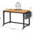 39" Rolling Computer Desk With 4 Smooth Wheels, Simple Style Mobile Writing Desk Home Office Study Table Movable Workstation With Metal Frame