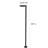  Square Black Aluminum Modern Solar Post Light with 3-Colours (Full)