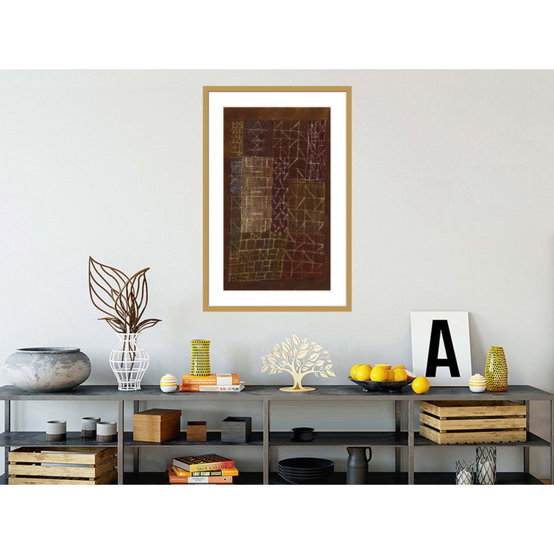 «Curtain» par Paul Klee - Impression Giclée sur cadre, 41,5 po H x 27,35 po L