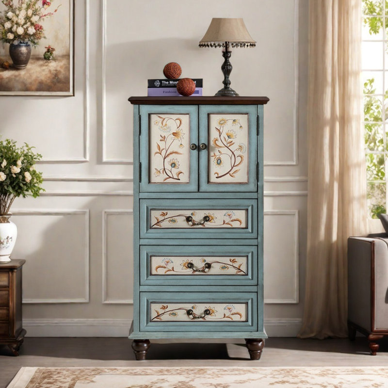 Armoire d'appoint polyvalente de style rustique américain