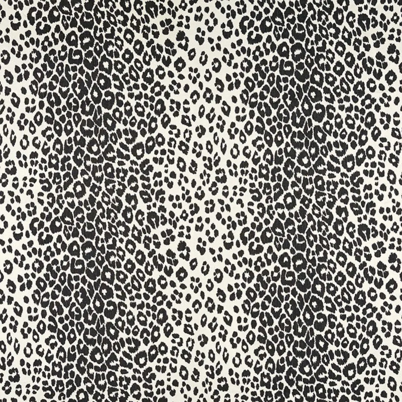 Iconic Leopard Fabric, Graphite