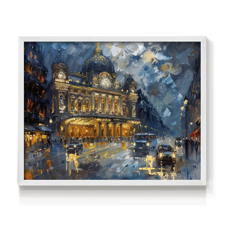 Paysage - Cxxxvi - Reproduction encadrée - réversible, H 16 po x l 20 po, Blanc