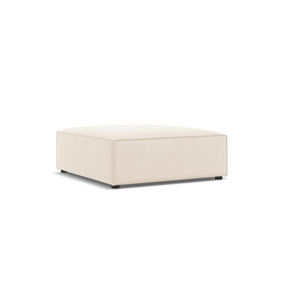 Chicago 102cm Wide Tufted Rectangle Solid Colour Pouffe Ottoman