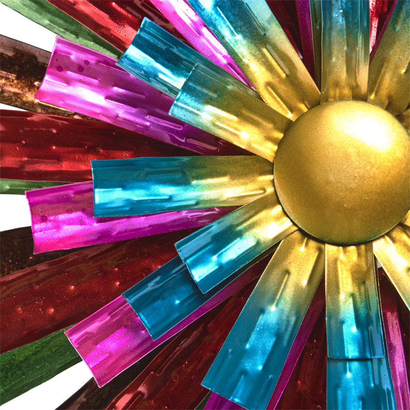 Rotateur cinétique à fleur prismatique Mediapolis, Multicolore