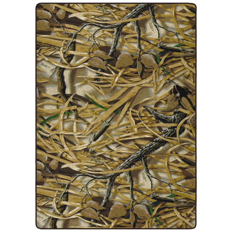 Tapis touffeté vert Realtree, Rectangle 5 pi 4 po x 7 pi 8 po