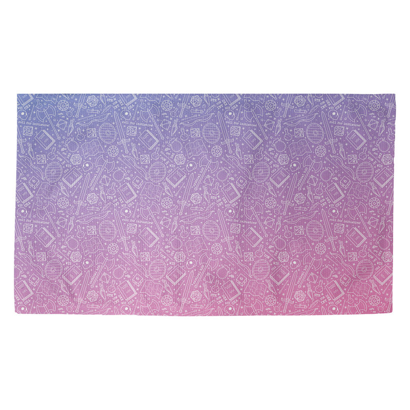 Tapis de zone mauve dégradé rpg Avicia, Rectangle 2 pi 2 po x 3 pi 4 po