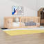 Lit simple en bois avec garde-corps rustique-900749424