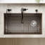 Ensemble d'évier de cuisine à simple cuve encastrable 31 3/4 po x 19 1/4 po Karran Quartz-50597821