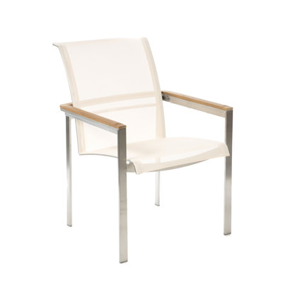 Tivoli Stacking Teak Patio Dining Arm Chair