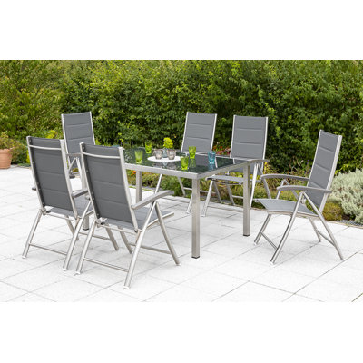 Mali 6 - Person Patio Dining Set Rectangular Table