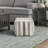 Modern Square Pouf, Upholstered Ottoman, Non-Slip Floor Pouf