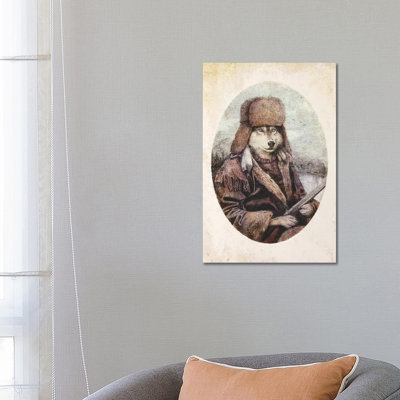 Mountain Wolf II by Mike Koubou - Wrapped Canvas Print