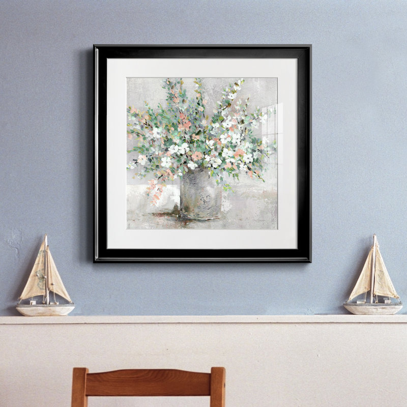 Farmhouse Retreat - Peinture encadrée, H 17,5 po x l 17,5 po x P 1,5 po, Toile avec cadre noir