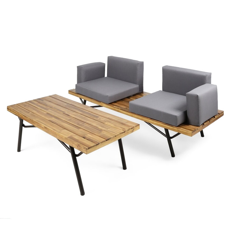 Wood For Patio - Handmade Details And Extra Comfort With 100% Cushions Stylish Outdoor Furniture