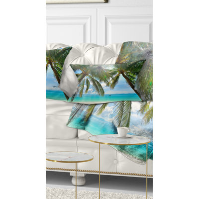 Coussin lombaire en sandys pour palmier avec dessus de mer