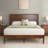 Hermes Contemporary Modern Solid Wood Platform Bed with Adjustable Headboard-974432012