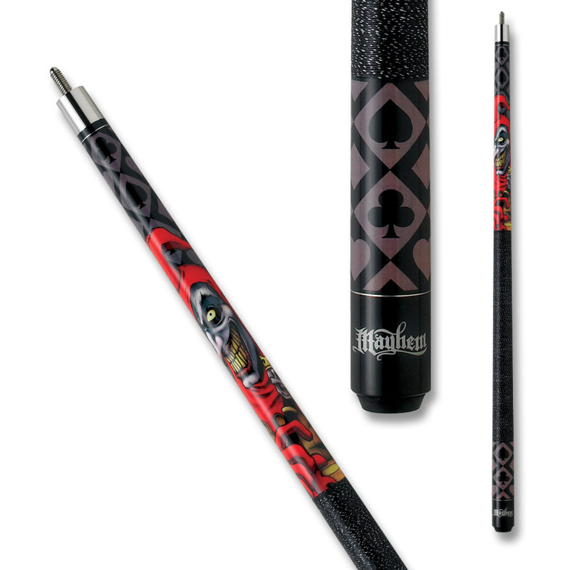 Action Mayhem 21.0 oz Black Stained Maple Pool Cue