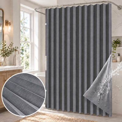Rideau de douche magnétique pliable et imperméable, style accordéon, sans perçage, pour une intimité optimale dans la salle de bain et une installation facile.