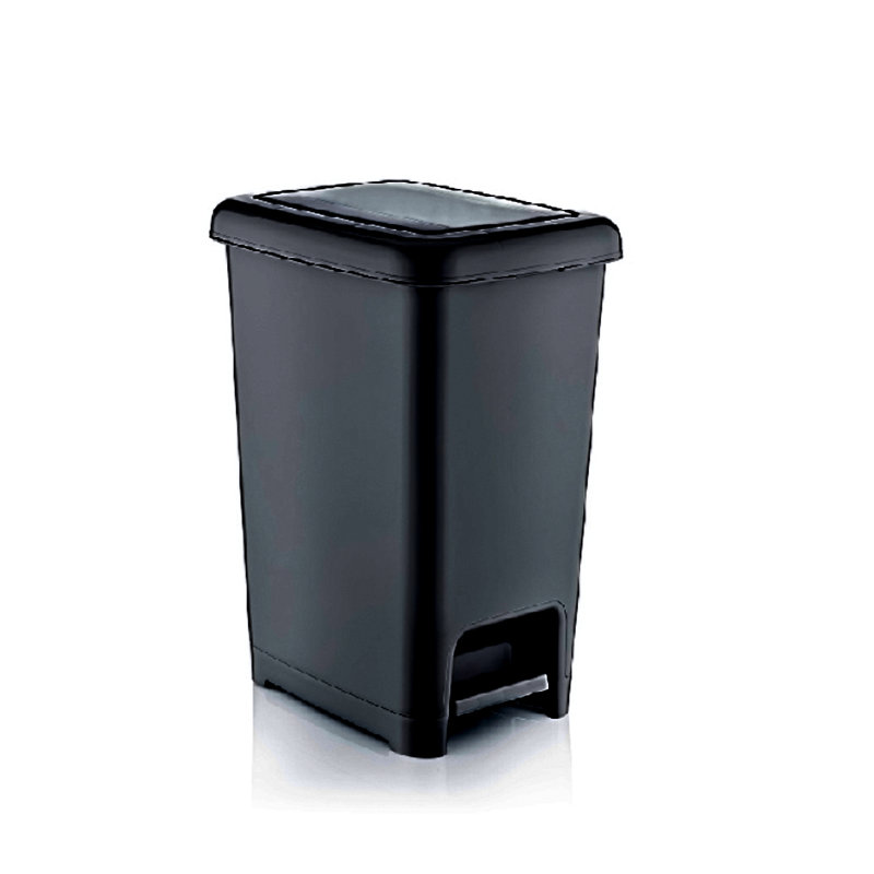 Poubelle à pédale, Noir, 6.5 Gallon