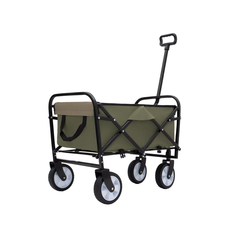 Chariot pliable pliable à 4 roues, Amy Green
