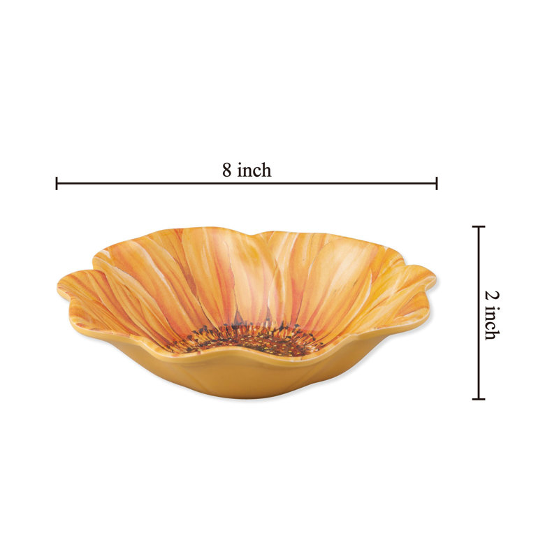 Sunflower, 8" Melamine Bowl S6