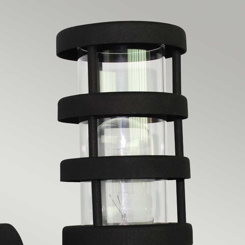 Villeroux Black Outdoor Armed Sconce