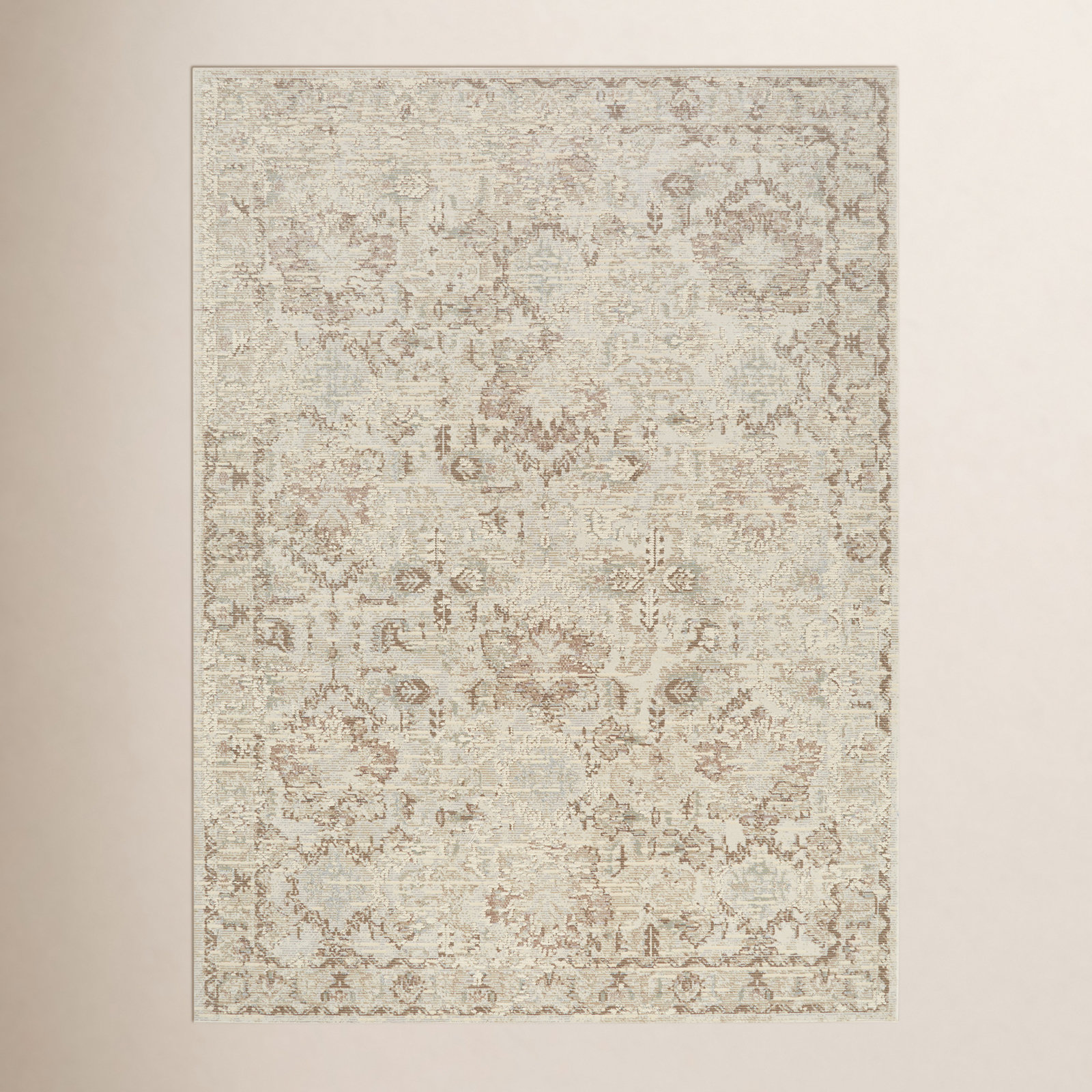 Cream Oriental Rug, Rectangle 7'10" x 10'2"