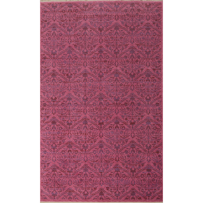 Tapis all-over rose Gabbeh 6 x 9