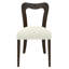 Ensemble de 2 chaises de salle à manger sans accoudoirs de style classique-moderne avec sièges rembourrés, structure en bois d'hévéa robuste-431248829