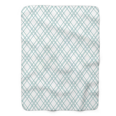 Pink Holiday Lines - 1 Piece Premium Sherpa Blanket
