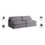Canapé modulaire en lin sans accoudoirs avec coussins réversibles Burrows-643164463-643164467