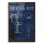 «Coffee Blueprint 2 Indigo» par Marco Fabiano, art mural en verre acrylique-1308127280