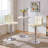 Chandresh Swivel Upholstered Adjustable Height Counter Stool with Metal Frame-124399539