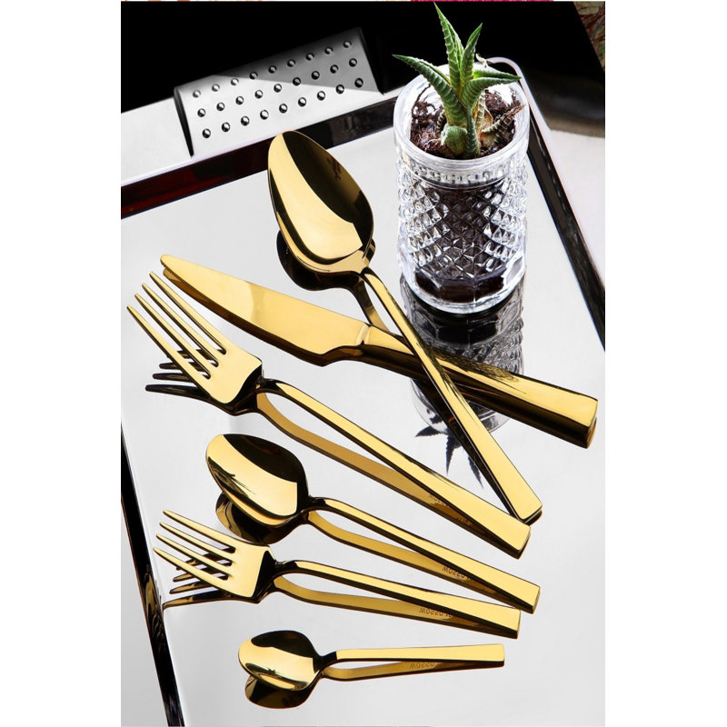 East Urban Home Stainless Steel Flatware Set - Service for 6