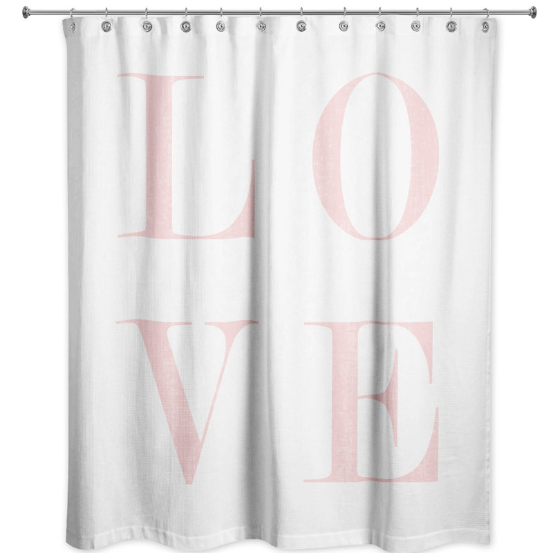 Rideau de douche simple love Ferreira