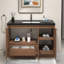 Meuble-lavabo autoportant 47,2 po Monterey + lavabo en acrylique noir renforcé-765077970