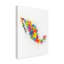 « mexico paint splashs map », impression sur toile tendue-666941490