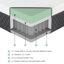Matelas pour grand lit de 12 po - Gel de thé - Mousse avec ressorts ensachés pour un sommeil de qualité-1863616625