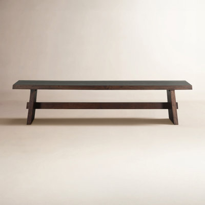 79" Acacia Wood Bench