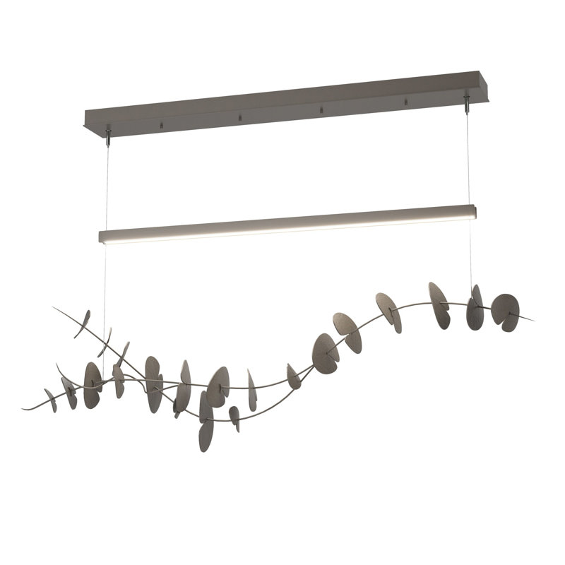 Luminaire suspendu 1 lumière Lily, Fumée foncée, Fumée foncée