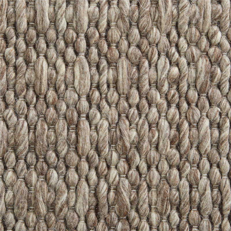 Uni Wool Area Rug in Mink, Rectangle 8' x 10'