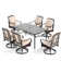 Alyah Rectangular 6 - Person 64'' Long Dining Set with Cushions