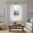 Mkenzi Polyester Semi-Sheer Gromments Curtain Pair-1023643268-1023643276