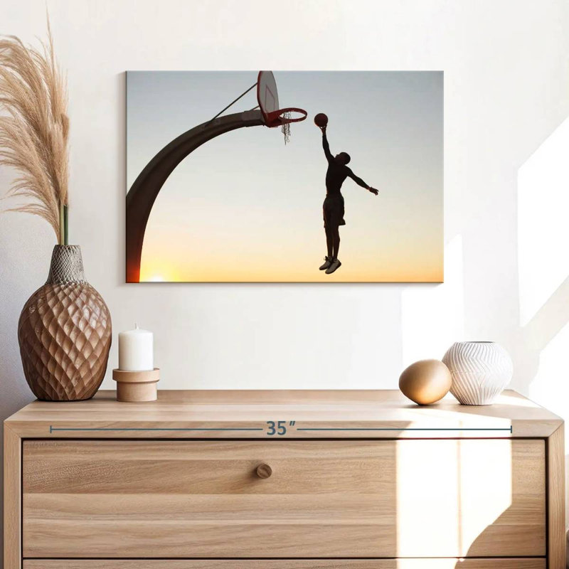 Sunset Slam Dunk, 32" H x 48" W